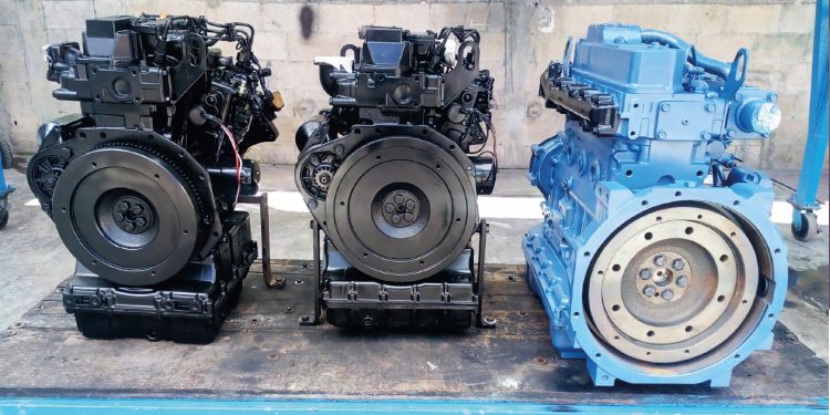 Motores fuera de borda de gasolina y motores de ciclo diésel en buques y embarcaciones de pesca