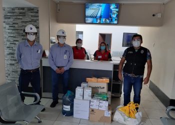 AUSTRAL GROUP entregó equipos de bioseguridad a la PNP y Municipalidad de Coishco