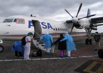 SNP y Comex financiaron tercer avión ambulancia para trasladar personal médico desde Loreto