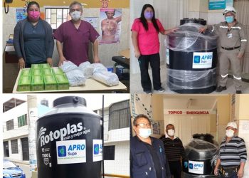 APRO Supe brindó apoyo a los centros de salud de Supe Puerto para enfrentar a la COVID-19