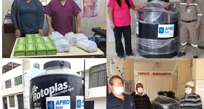 APRO Supe brindó apoyo a los centros de salud de Supe Puerto para enfrentar a la COVID-19