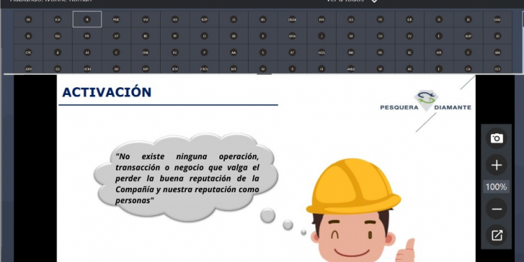 Pesquera Diamante capacita a su personal en Cumplimiento Corporativo