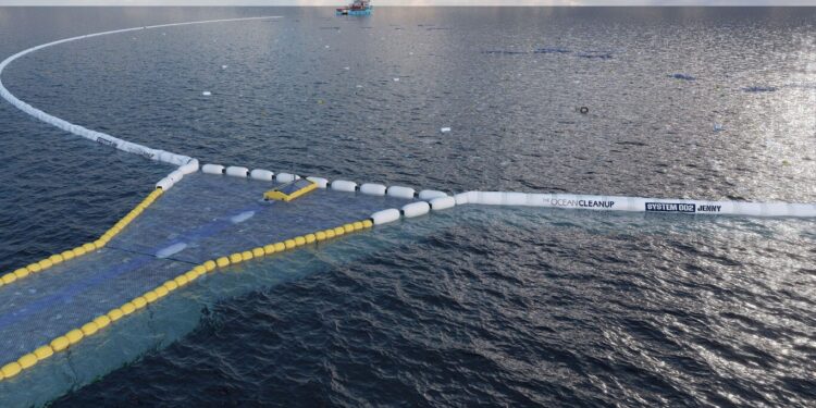 Conoce la nueva y gigantesca red de 800 metros de Ocean Cleanup para capturar plásticos en el océano