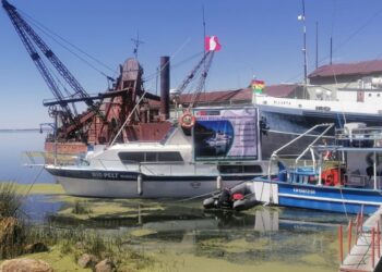 Puno: Crucero navega lago Titicaca para evaluar cantidad de biomasa de recursos pesqueros