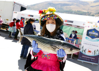 Produce puso más de 1000 kilos de pescado a precios bajos en la región Huancavelica